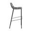 Tabouret de bar extérieur H 31 po en forme de découpes florales avec dossier et repose-pieds Houser Devon-91303740