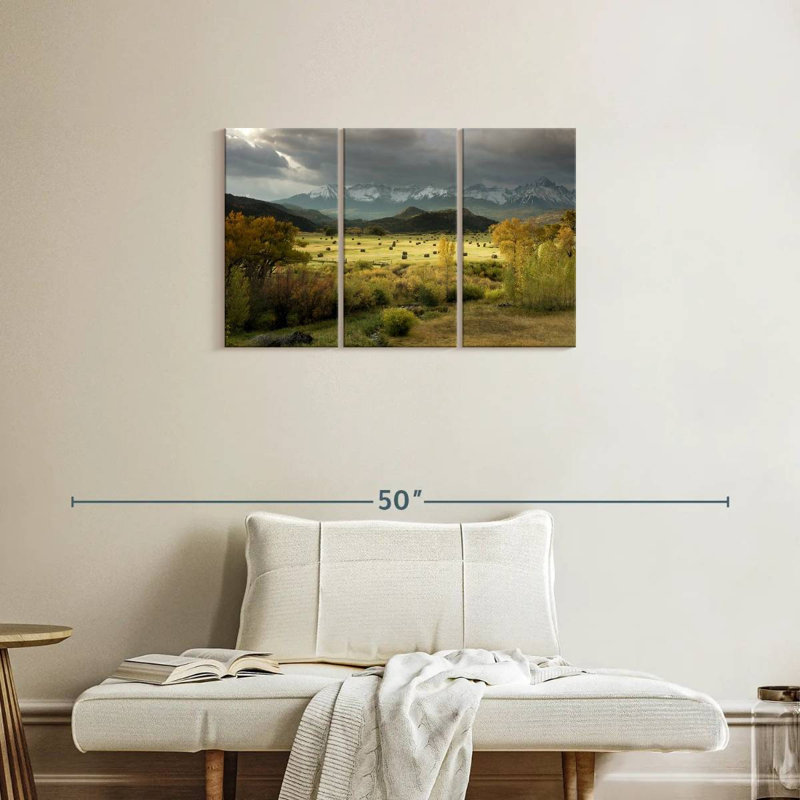 Alvord Ridgway Field Hay Bales, 20" H x 33" W