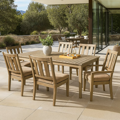 Samya 43" Teak Patio Dining Set