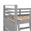 Lit superposé simple en bois avec deux tiroirs - gris (peu encombrant, robuste et durable)-769078322
