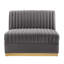 Fauteuil modulaire en velours Sanguine Channel-88903415