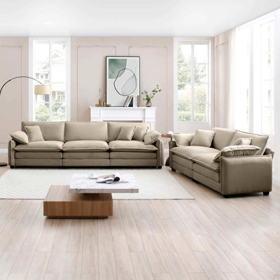 Family Sofa Set Deep Seat Sofa