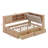 Full Size Corner Bed Frame With Storage Bookcase And Upholstered Headboard, Charging Station And Drawers-108195607-108195612