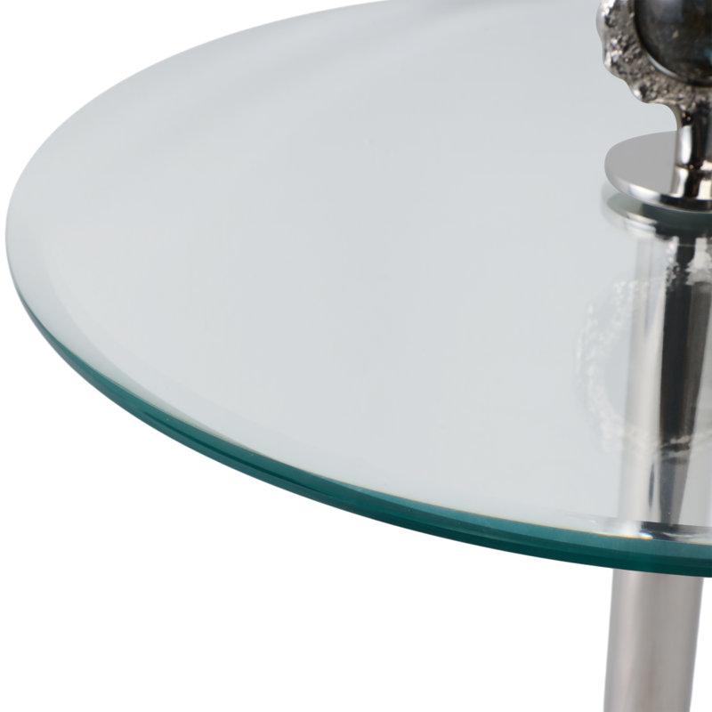 Table d'appoint Rejanae Modern, Argent argent