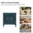 Hayter 32" Tall 2-Door Openwork Carving Accent Cabinet with Solid Wood Legs-71809122