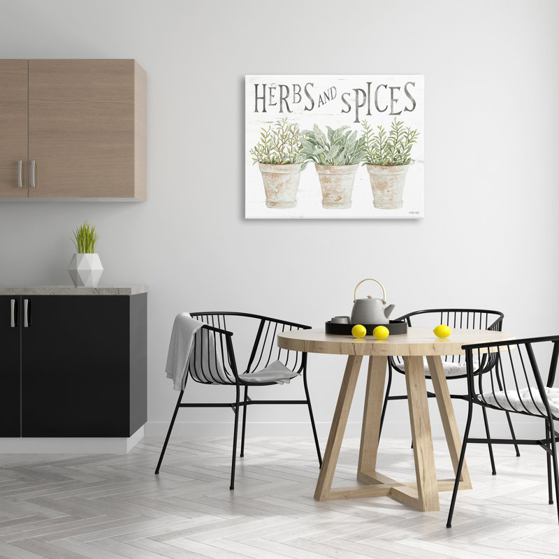 Art mural sur toile Country Herbs & Spices par Cindy Jacobs, H 30 po x l 40 po