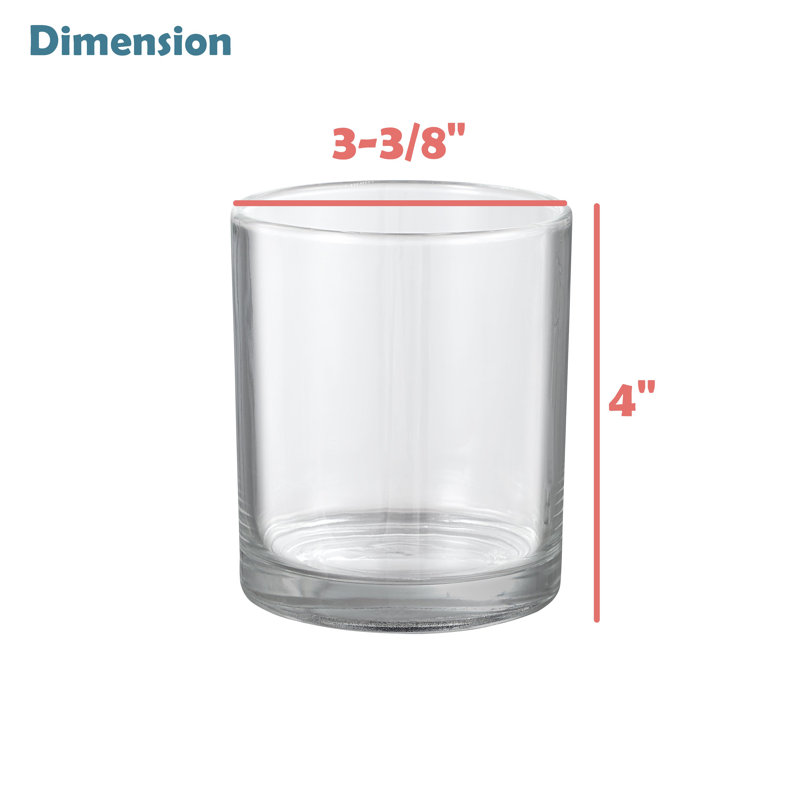 3.125'' H Glass Tabletop Votive Holder, 4" H x 3.375" W x 3.375" D