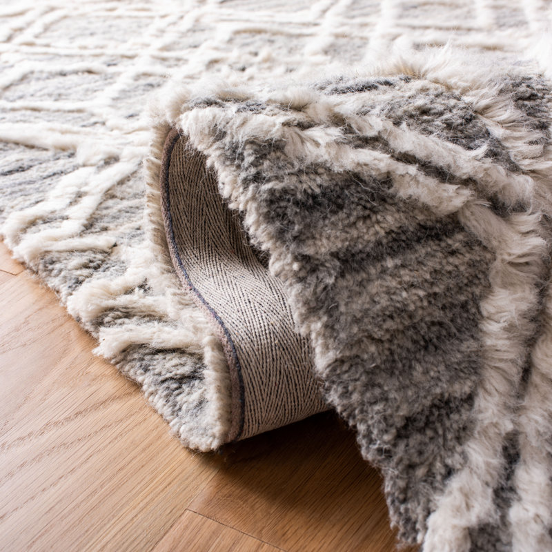 Powell Hand Woven Wool Geometric Rug, Rectangle 9' x 12'