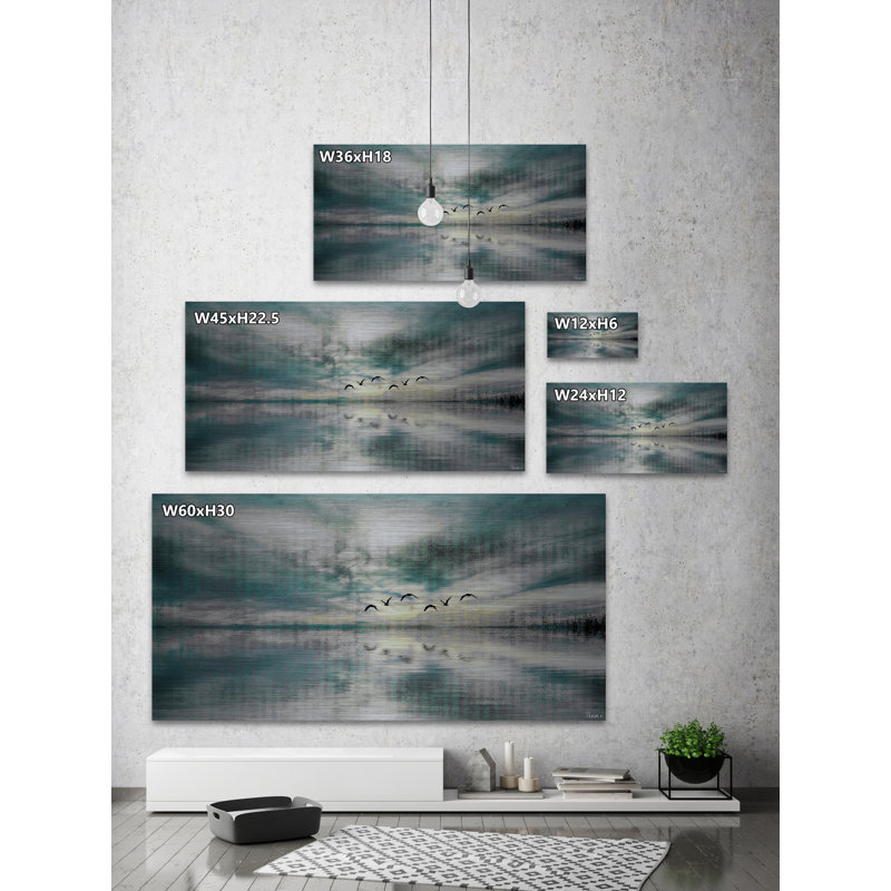 " Birds Skylight " by Parvez Taj, 22.5" H x 45" W