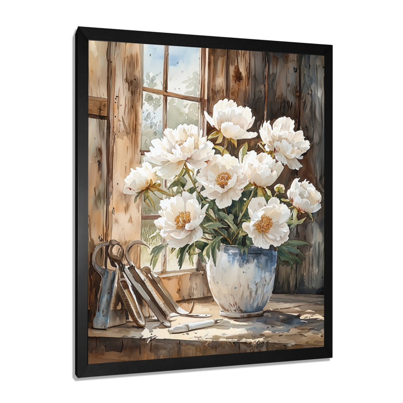 Hofmeister - impressions sur toile florales, Noir, noir, noir, noir, H 20 po x l 12 po