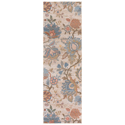 Saffron 409 Hand Woven Performance Floral Rug