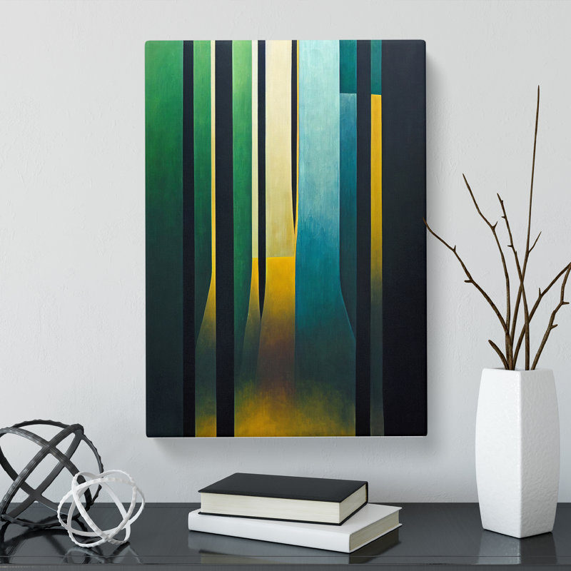 Tarangini Rain Forest Contemporary - Wrapped Canvas Print, 60cm H x 40cm W x 3cm D