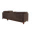 Canapé modulaire réversible en chenille avec repose-pieds
