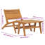 Chaise de patio en teck Villalba