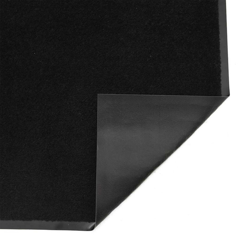 Non-Slip Indoor / Outdoor Door Mat, 60cm W x 90cm L, Black