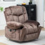 Emme 95 cm Wide Velvet Lift Assist Recliner with Massager and Heated Cushion-270568369