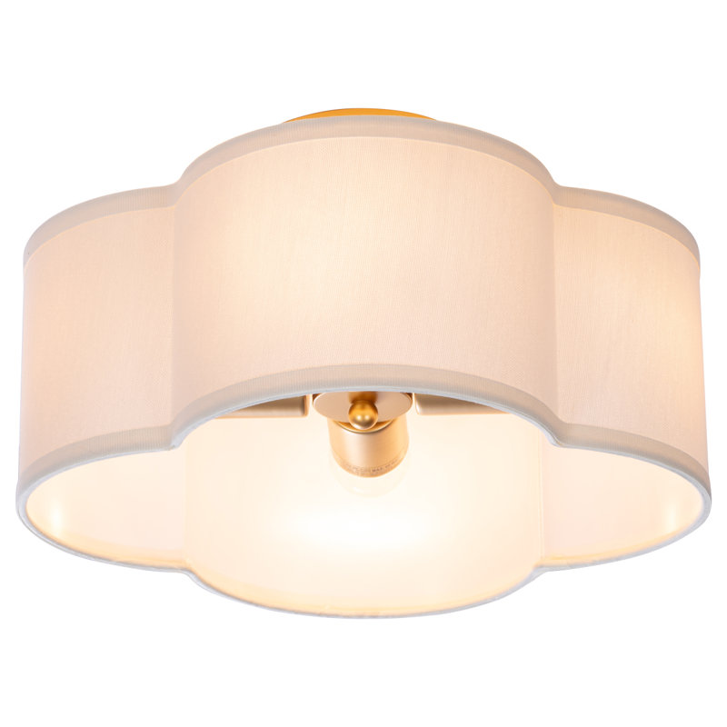 Caylah Fabric Semi Flush Mount
