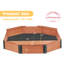 Bac à sable octogonal 76 po x 53 po x 9 po avec boîte de rangement pour enfants, grand bac à sable en bois avec couvercle et 3 bancs, installation facile et rapide
