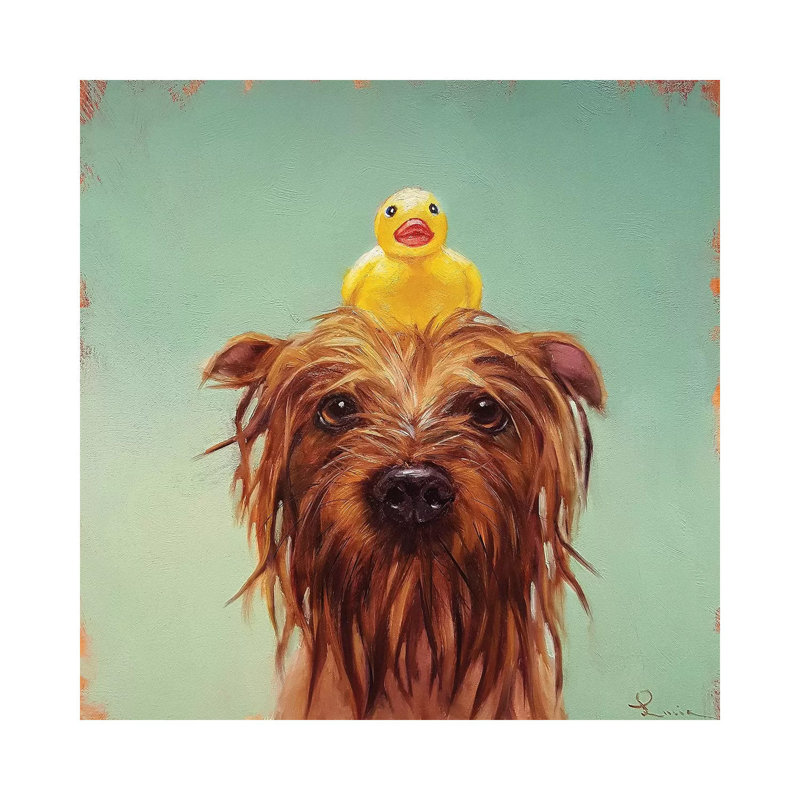 Bath Time 1 Piece Wrapped Canvas Painting, 30.48 cm H x 30.48 cm W
