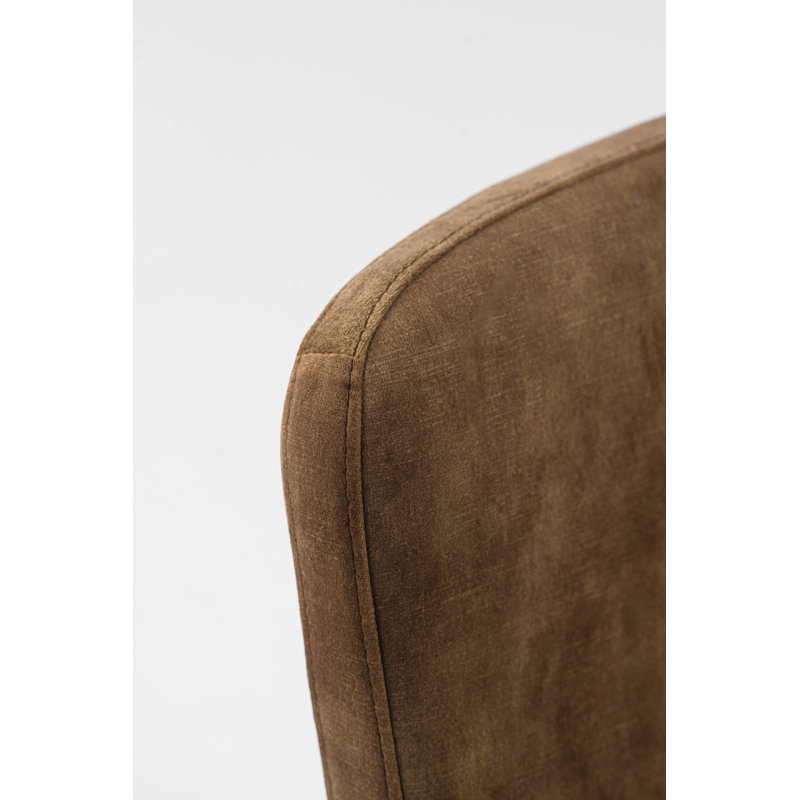 Zykiah 18.7'' H Velvet Upholstered Side Chair, Camel
