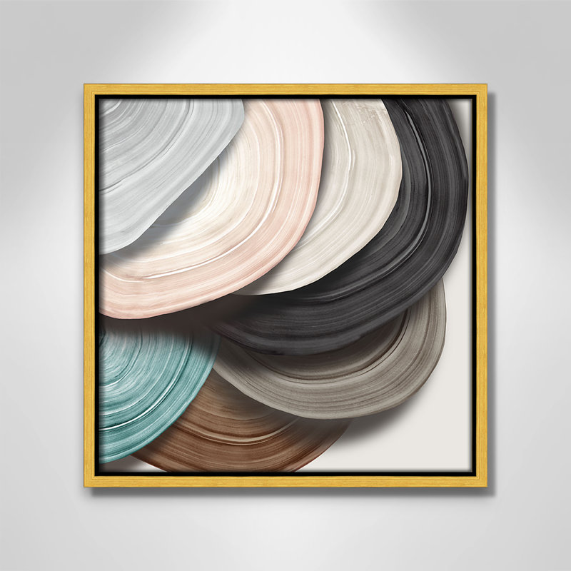 Disks I Print par Eva Watts, Or, H 13,5 po x l 13,5 po