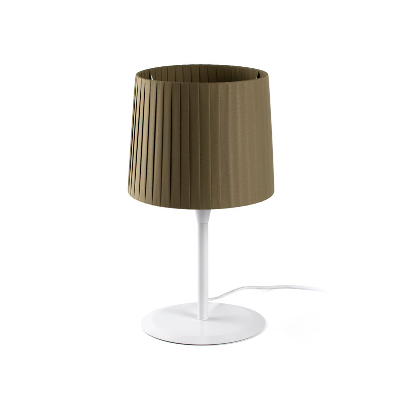 Lampe de table Samba, Blanc, H 19,5 po x l 9,8 po x P 9,8 po, Vert