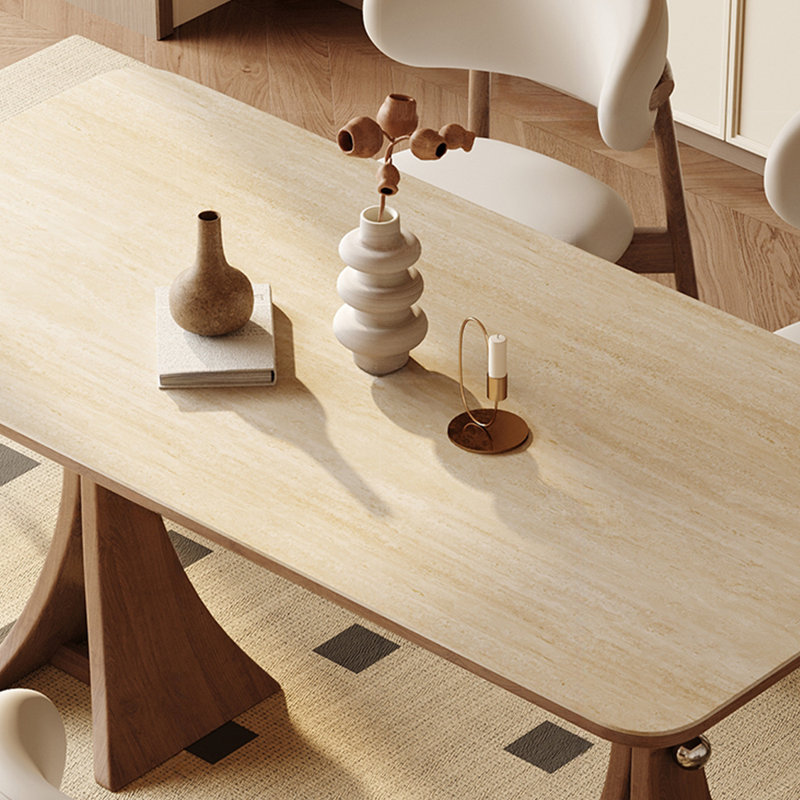 Ensemble de table de salle à manger rectangulaire Vintage, H 29,52 po x L 62,99 po x l 31,49 po