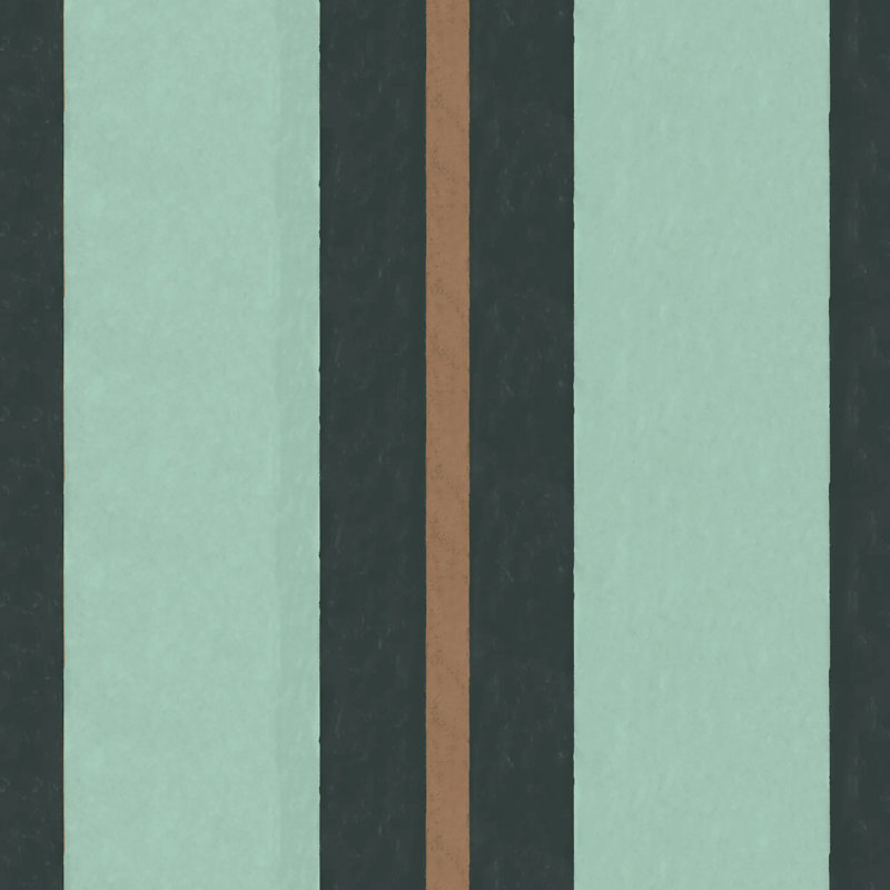 Miami Stripe - Papier peint, Bronze nuit, Papier de qualité supérieure, Non-Pasted