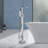  Topcraft Single Handle Floor Mounted Freestanding Tub Faucet with Handheld Shower，Chrome-69763967