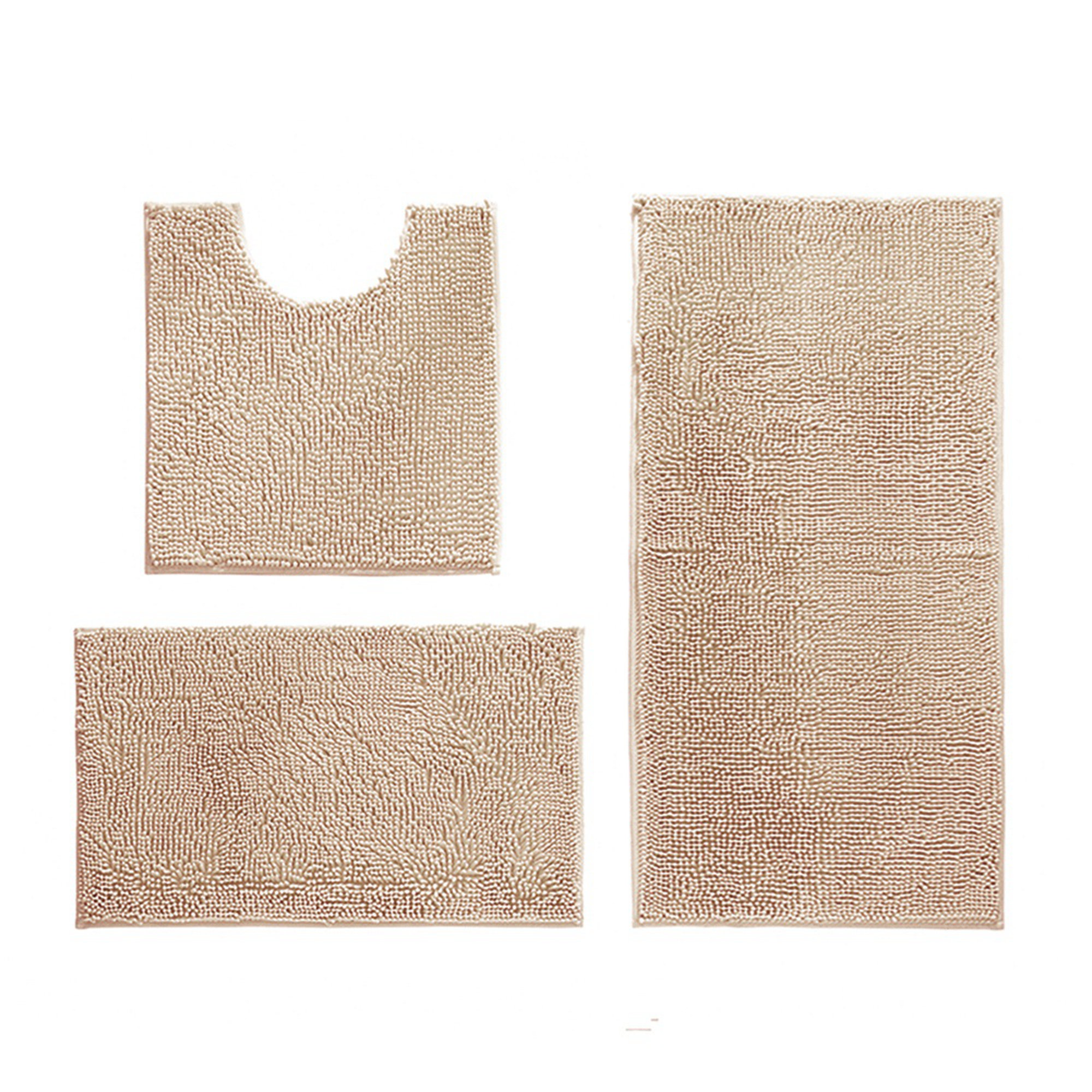 2024,thicken Bathroom Rugs Sets 3 Piece, Bath Rug + Contour Mat +