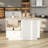 Kitchen Island With Drop-Leaf Countertop, Kitchen Island With 1 Drawer 2 Door