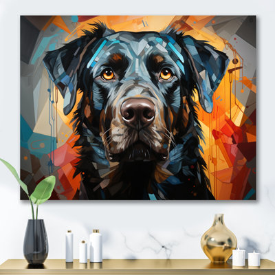 " Dog Inquisitive Canine Popart I "