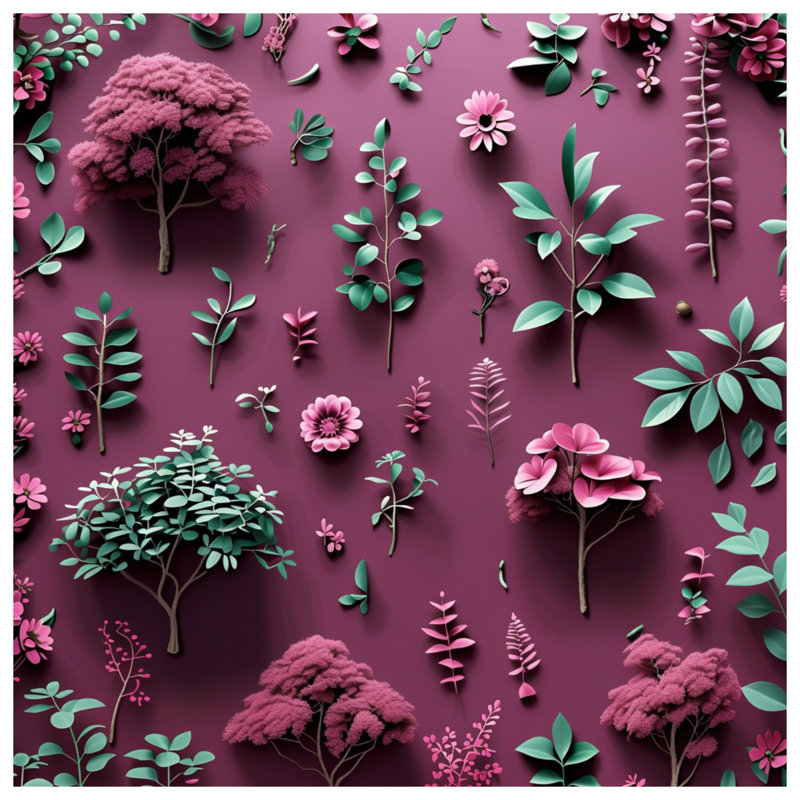Tapis de bain floral, L 24 po x L 17 po