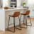Maugansville Upholstered Counter Stool with Metal Frame-50316221-39301820