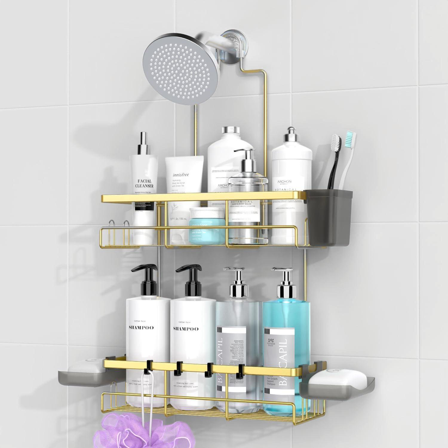 Rebrilliant Shower Caddy Hanging Bathroom Organizer: Rustproof Shelf ...