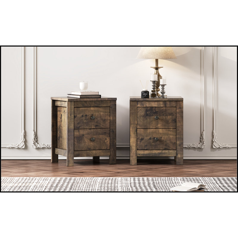 Table de chevet en bois Farmhouse