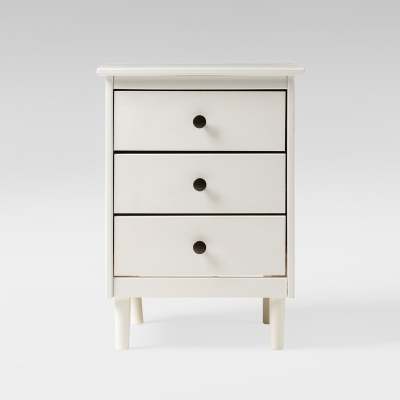 Sylvie 46 cm W Bedside Table, White