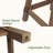 39.4" H Solid Wood Round Bar Table, Farmhouse  High Top Pub Table,  Counter Height Bar Cocktail Table for Pub, Bistro