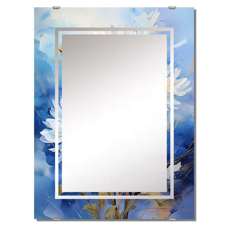 Eickhoff - Miroir mural grand pissenlit MIR141460, 40 po x 30 po