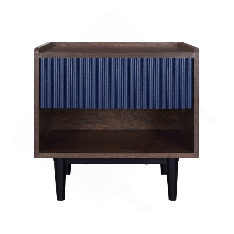 Table de chevet bleu marine