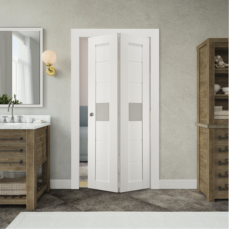 Porte pliante Edna, 48 po x 80 po, Blanc