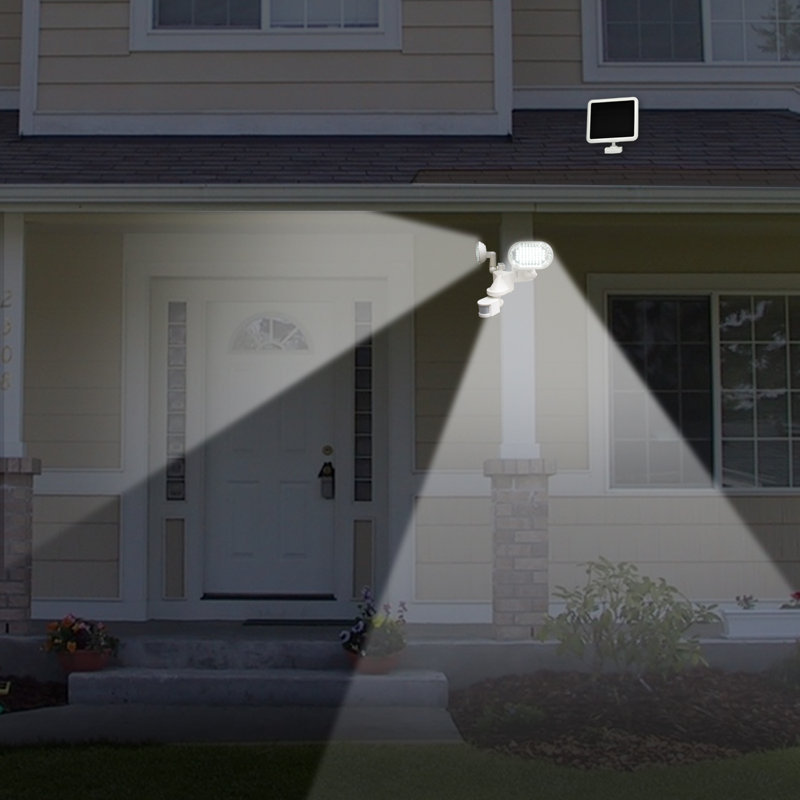 100 LED Solar Motion Activated Security Light with Corner Mount Feature