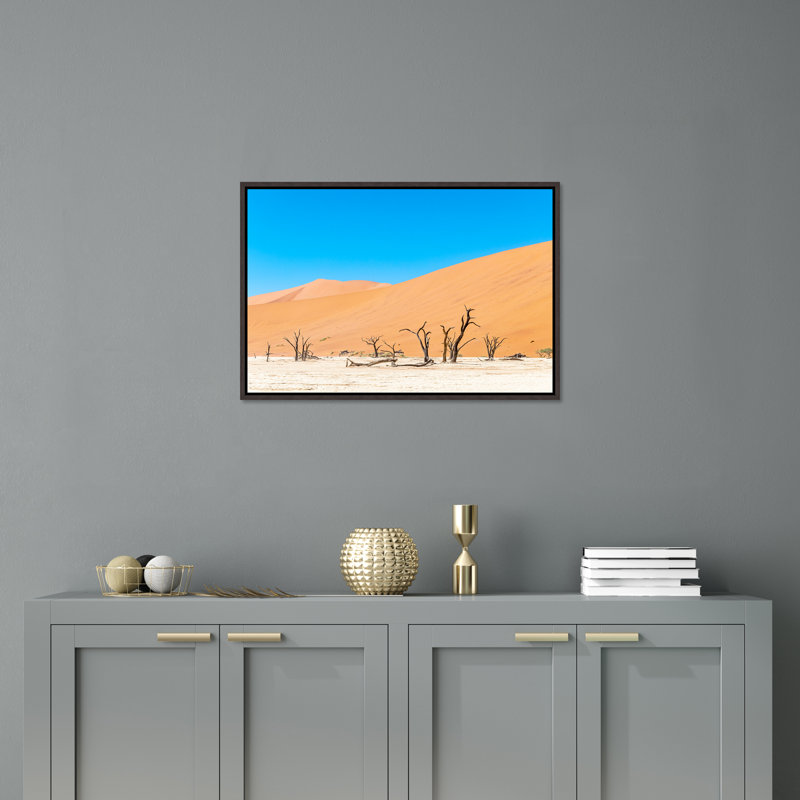 Namibian Skeleton Trees IV Print by Richard Silver, Image Brush Gel, 25.75" H x 37.75" W