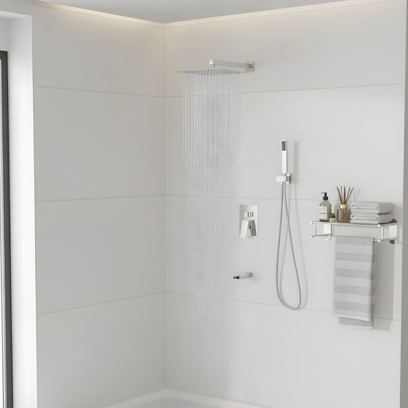 Ensemble de douche mural 10 po, Nickel brossé