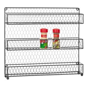 3-Tier Chicken 18 Jar Spice Rack