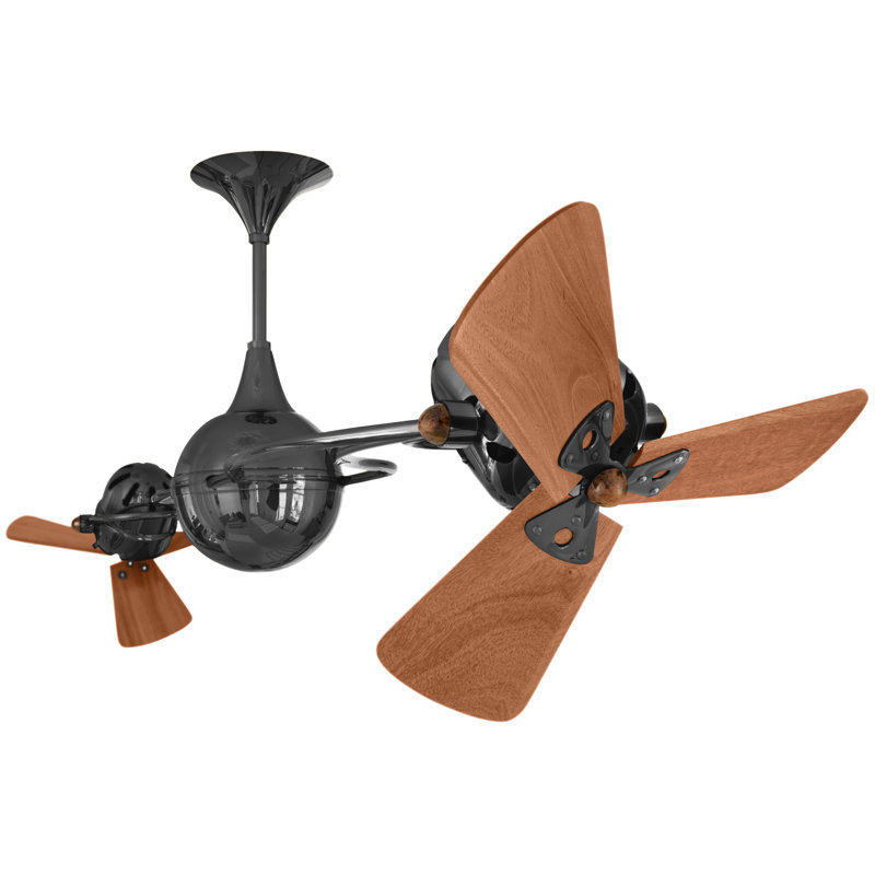 62" Italo Ventania 3 Blade Ceiling Fan, Black Nickel