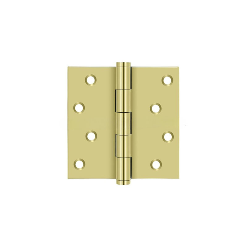 Butt Bearing Hinge, Polished Brass