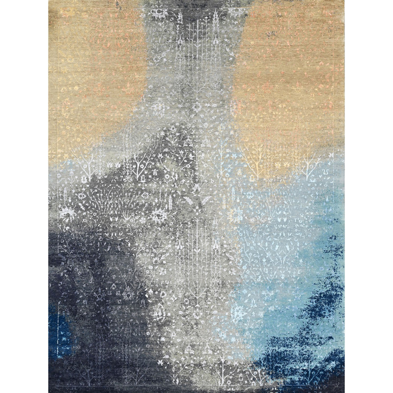 Abstract Area Rug, Rectangle 9' x 12'