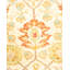 Tapis unique noué à la main ivoire / rouge / brun Turenne Mogul 4 pi x 6 pi 3 po