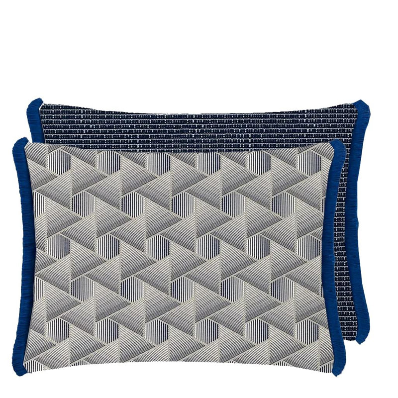 Delray Outdoor Decorative Pillow, Indigo